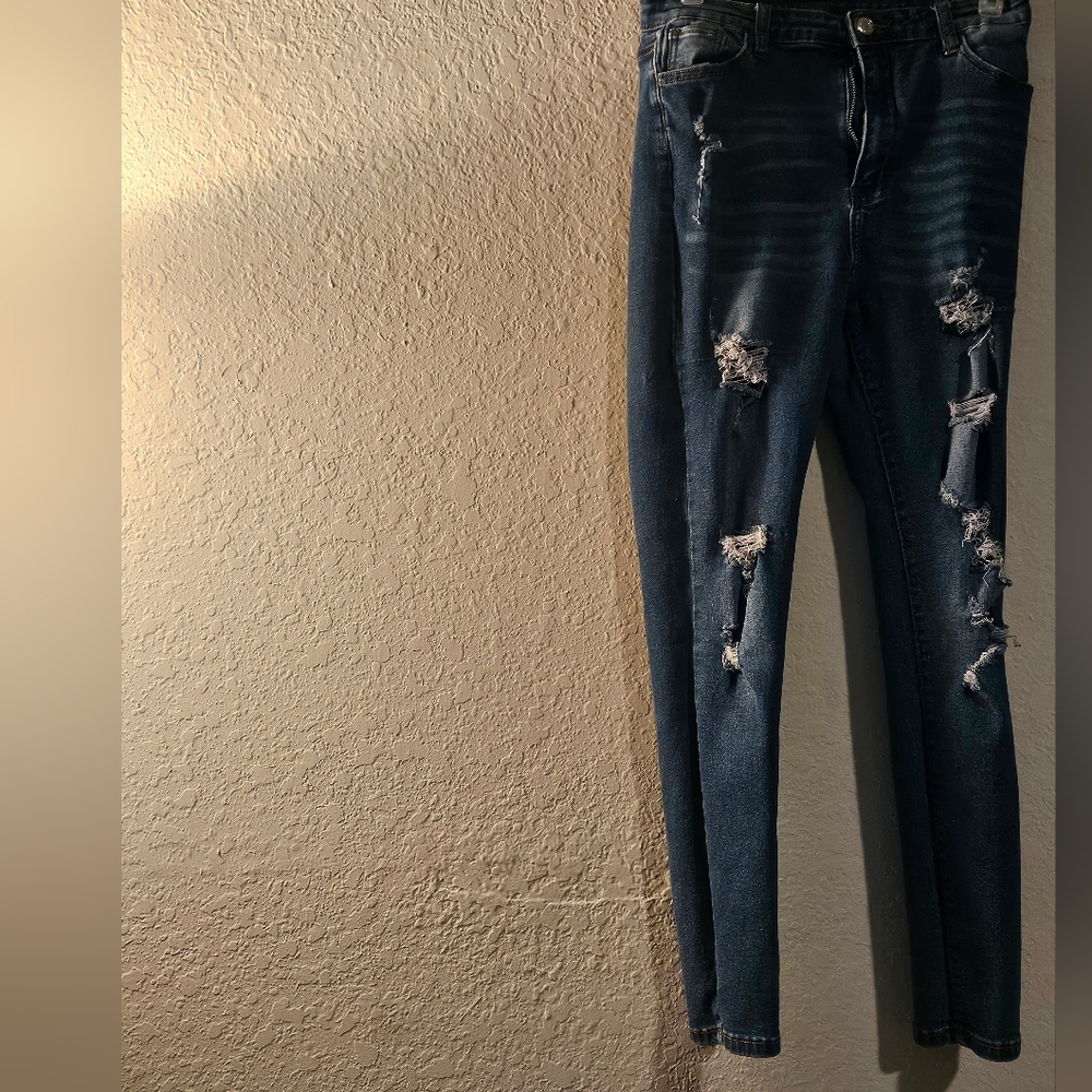 Shein distressed jeans